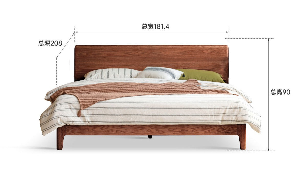 Oak solid wood bed "_)