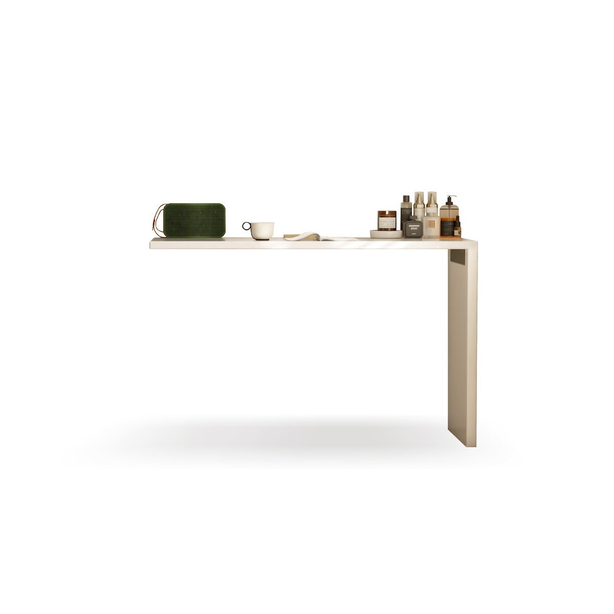 Poplar solid wood cream style telescopic dressing table*