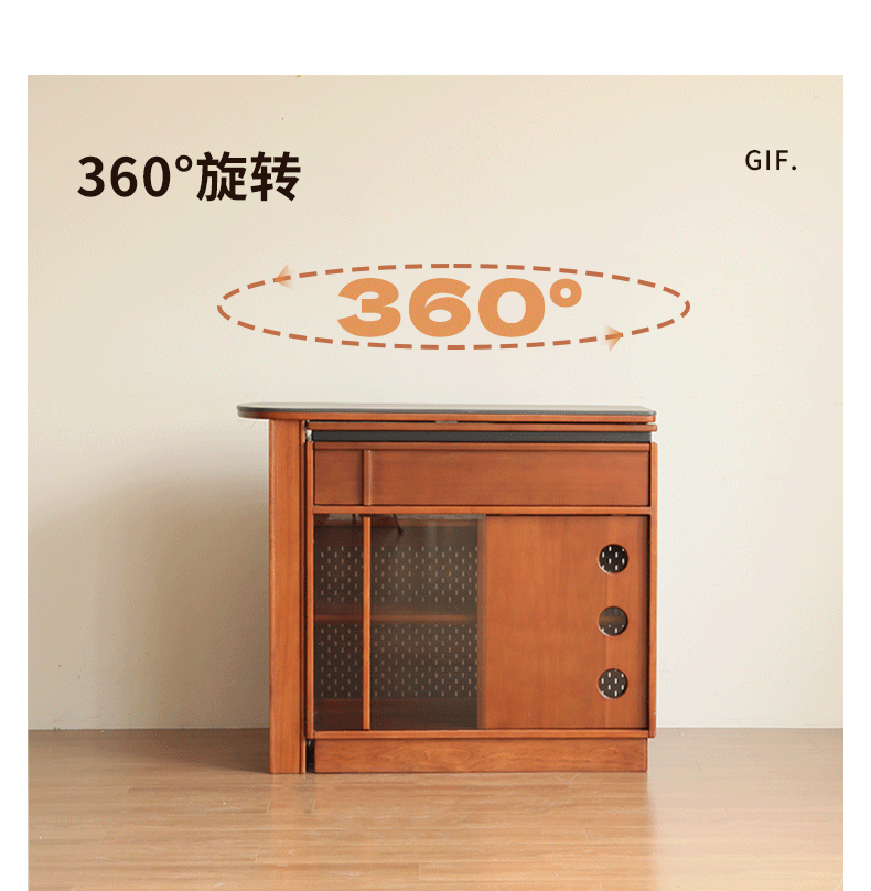 Tulipwood Solid Wood Vintage Style Stone Slab Bar Table