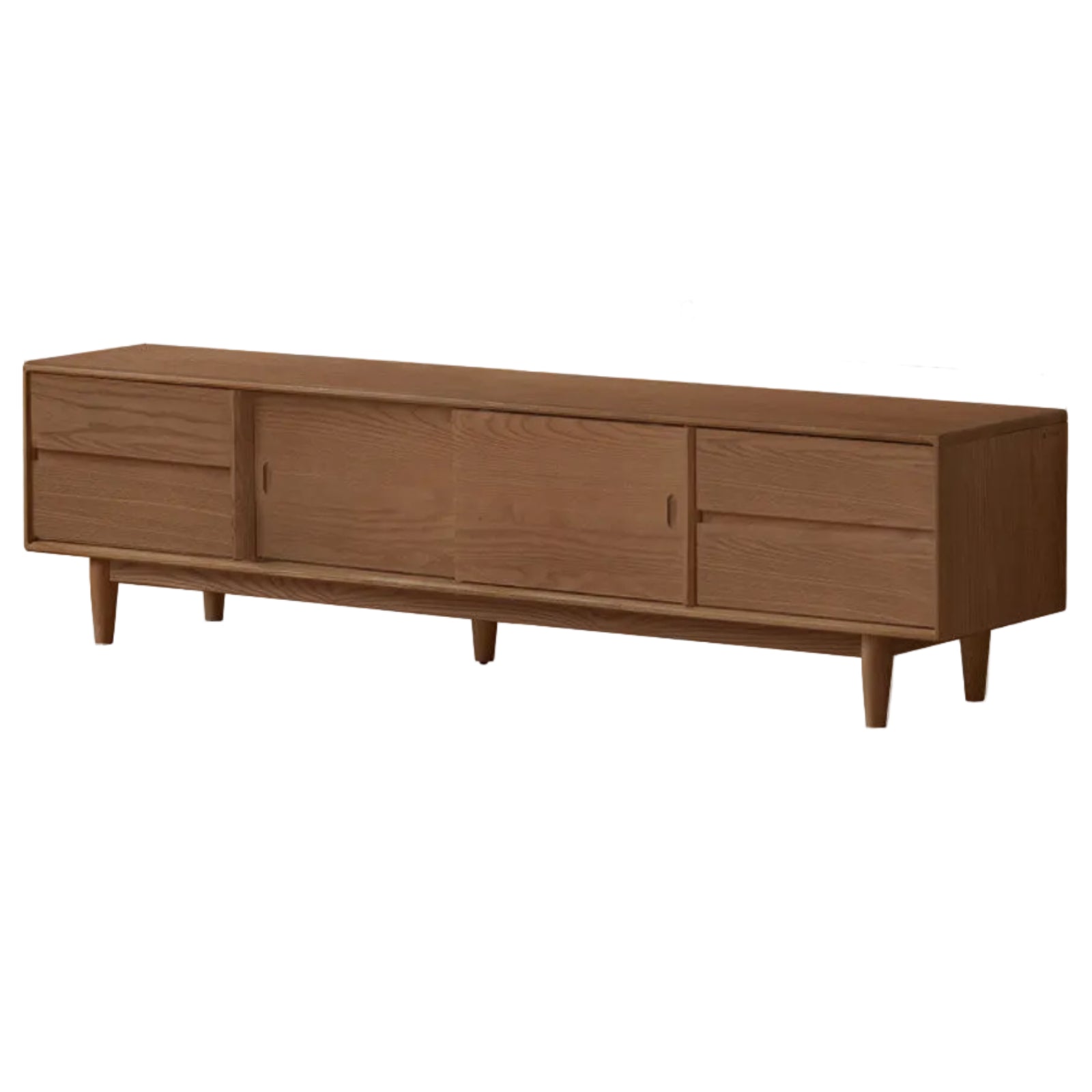 Black Walnut, Sandalwood, Ash Solid Wood Modern TV Cabinet