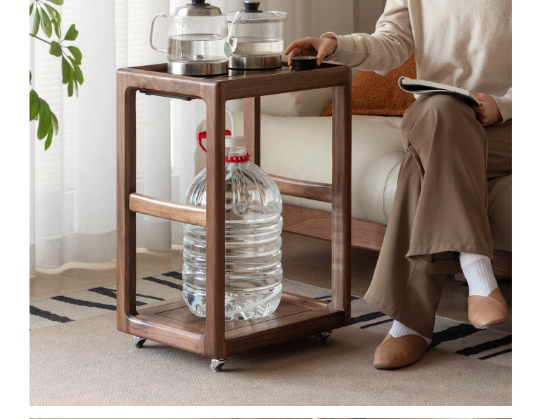 Black Walnut Solid Wood Removable Side Table