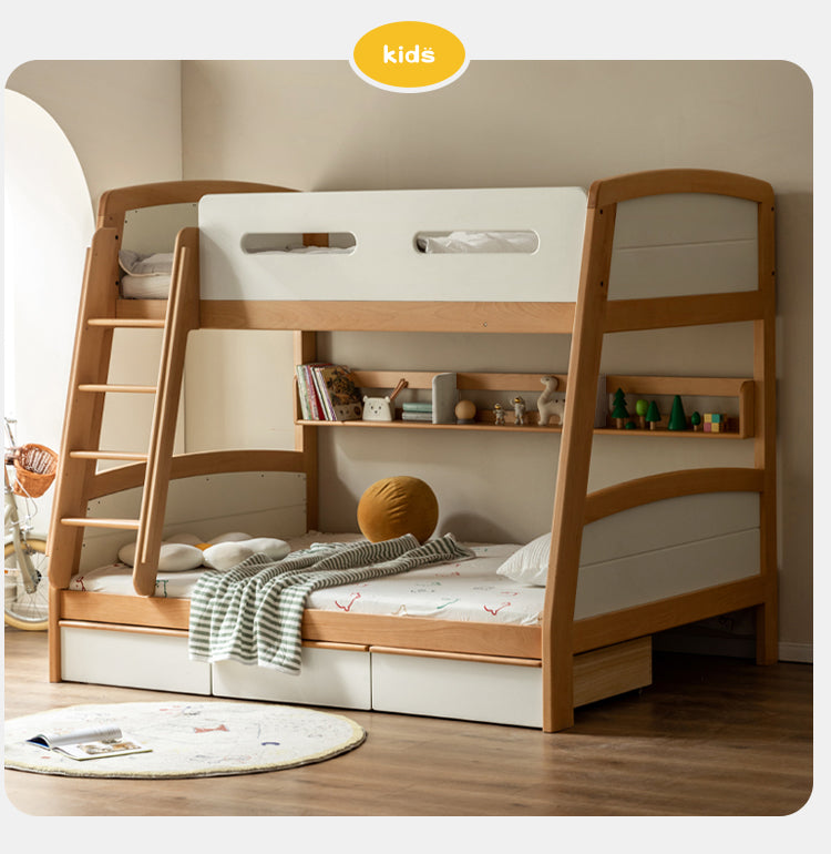 Poplar solid wood Children's multifunctional Bunk Bed.