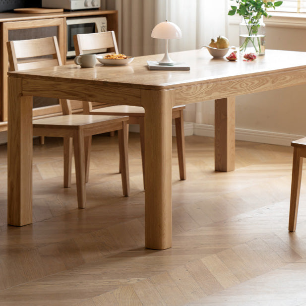 Oak, Ash Solid Wood Long Dining Table