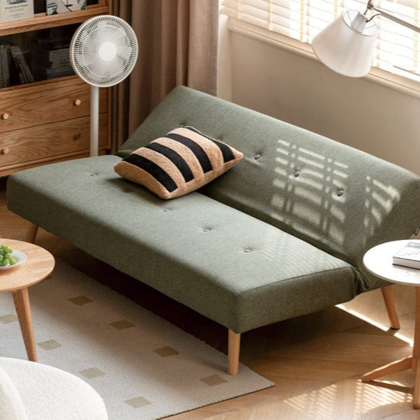 Beech Solid Wood Sleeper Sofa Modern Minimalist.