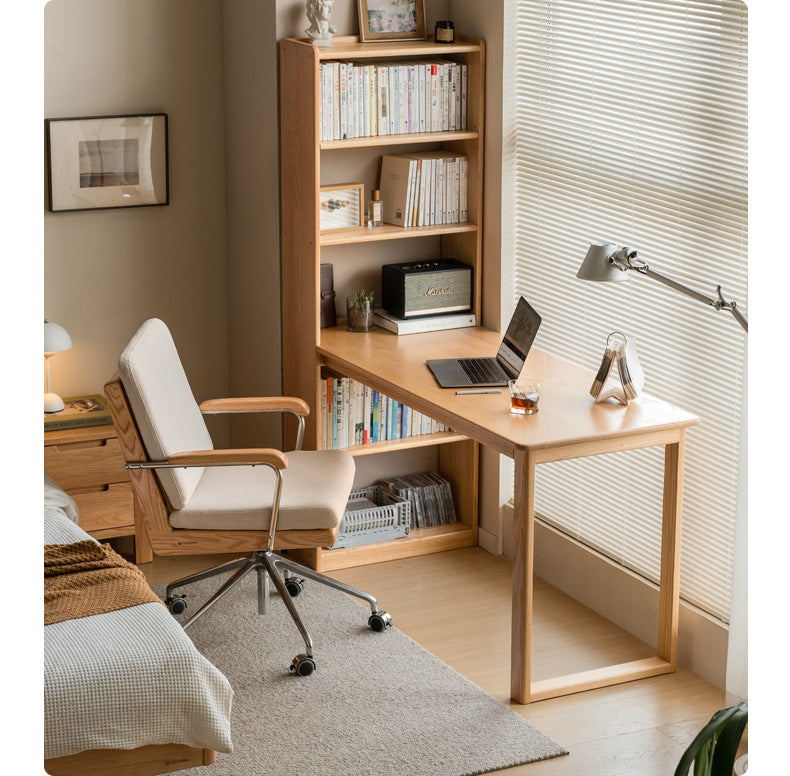 Oak Solid Wood Office Backrest Chair