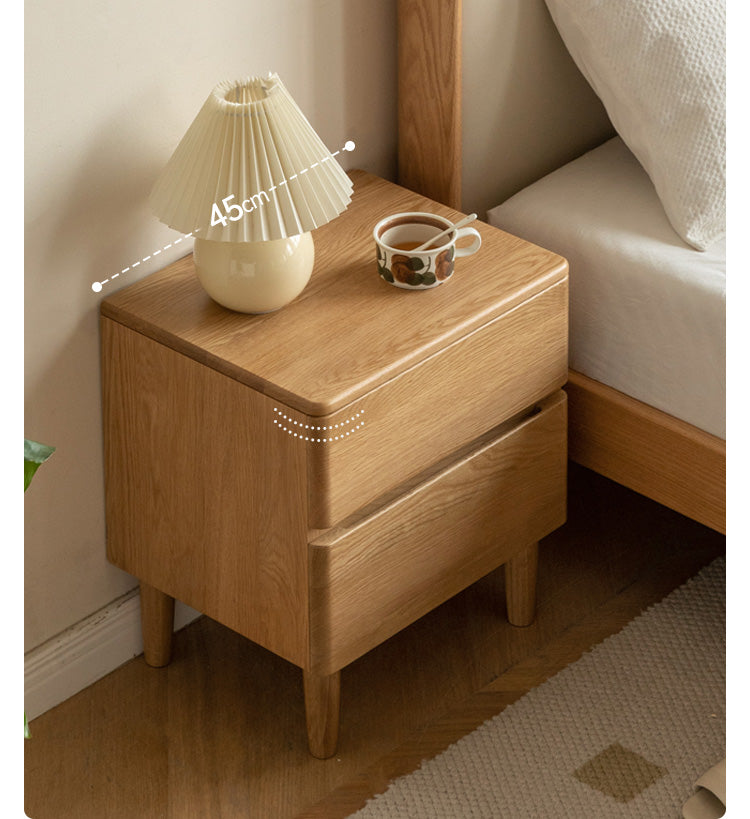 Oak Solid Wood nightstand.