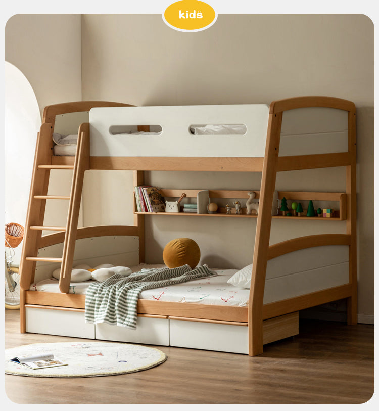 Poplar solid wood Children's multifunctional Bunk Bed.