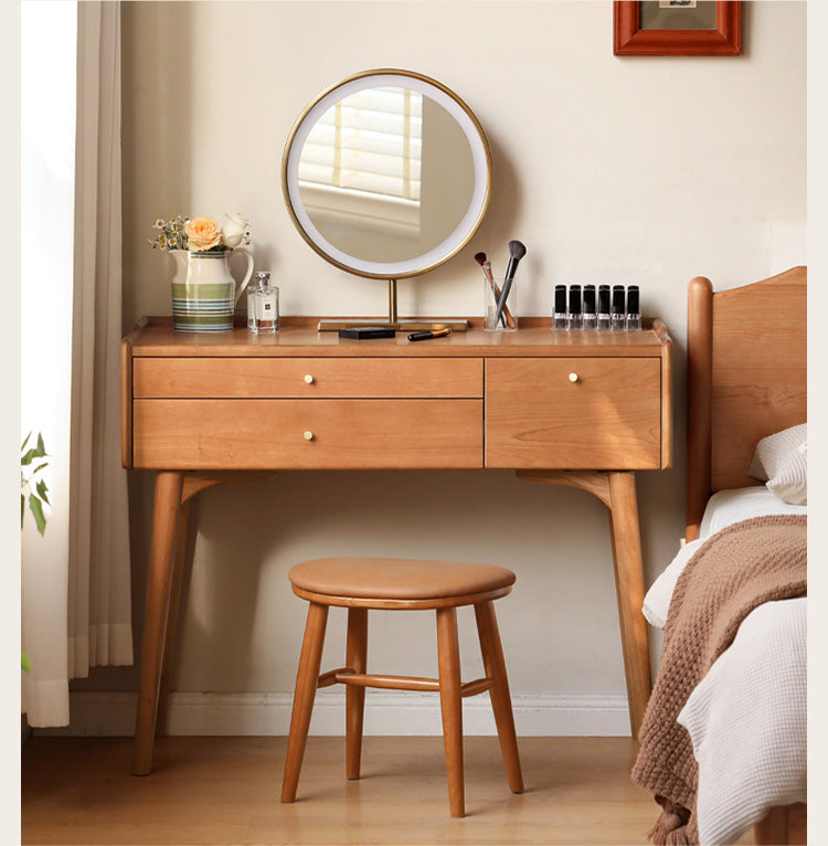 Cherry Wood Small Dressing Table: