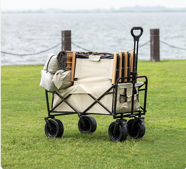 Camping foldable trolley , shopping picnic hand cart