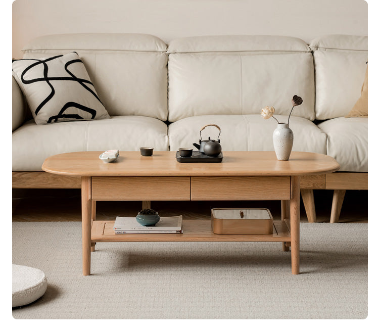 Ash, Oak solid wood Coffee table: