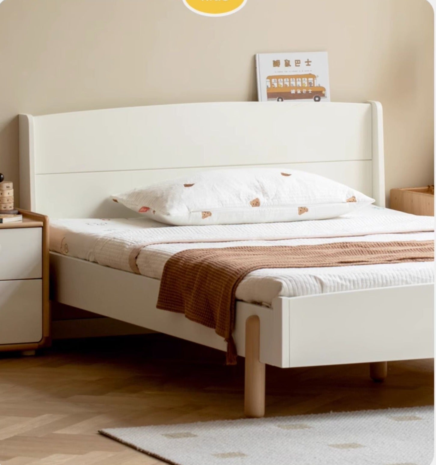 Poplar Solid wood bed for boy and girl"