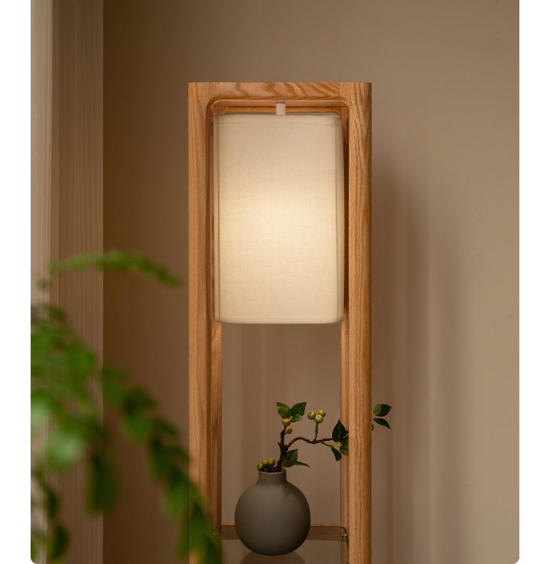 Oak Solid Wood bright lamp