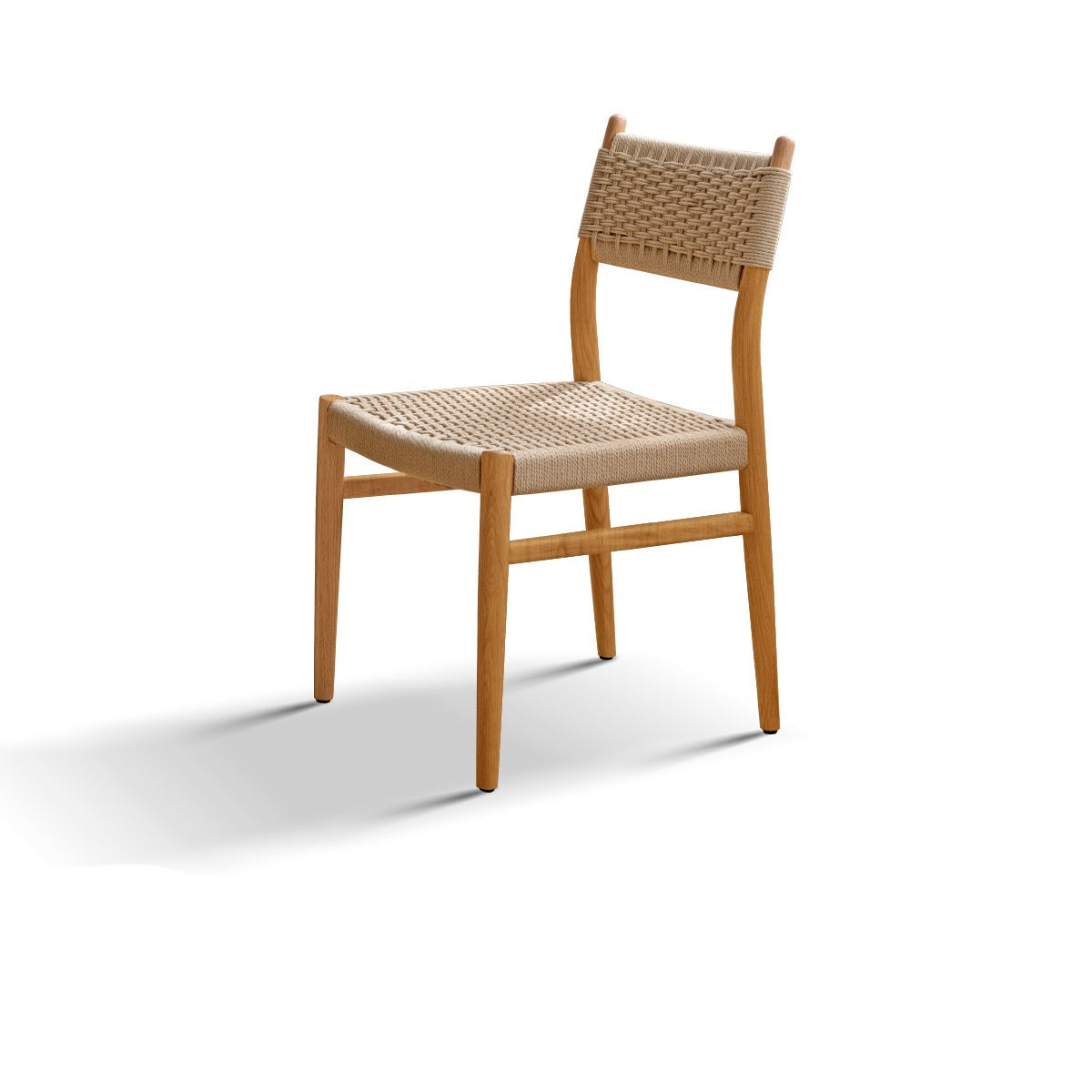 2 pcs set-Rope dining Chair Oak, Ash solid wood-