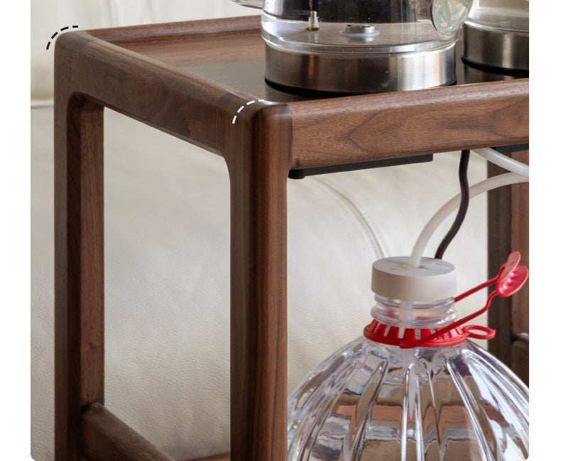 Black Walnut Solid Wood Removable Side Table