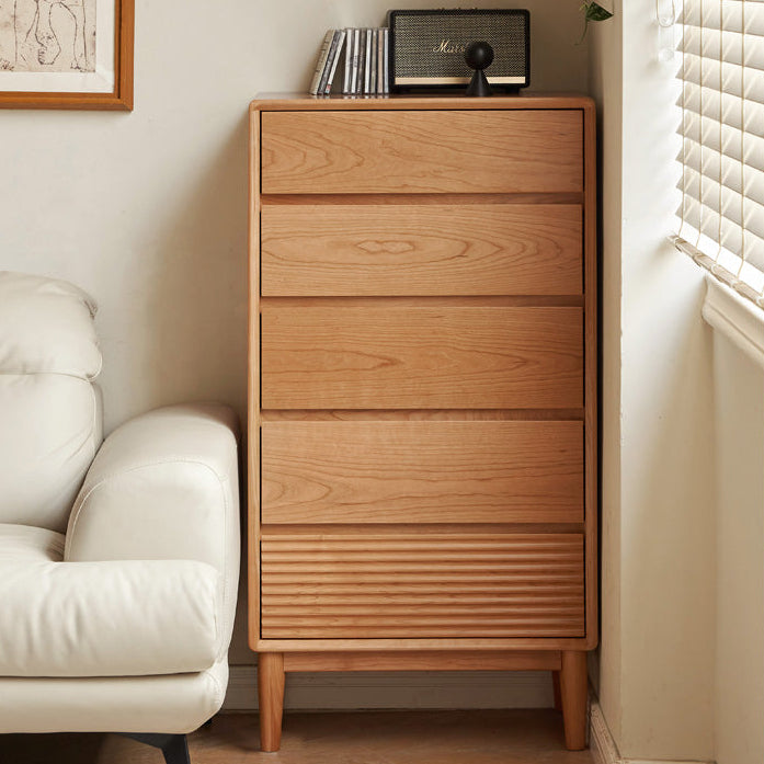 Cherry Solid Wood Chest of Drawers, Drawer Cabinet
