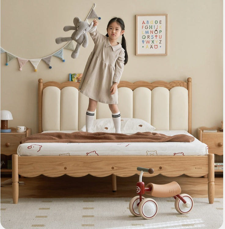 Kids best sale upholstered bed