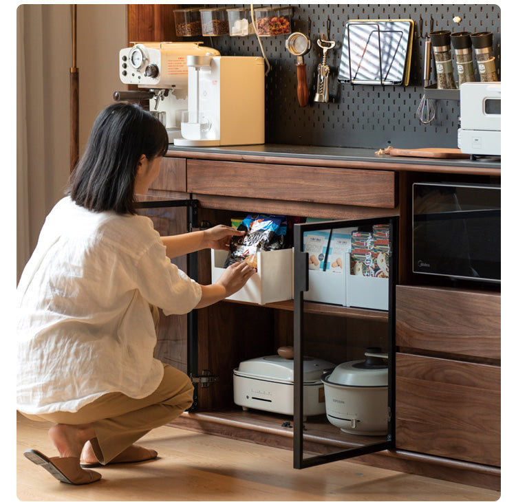 Sideboard, Buffet cabinet black walnut"+