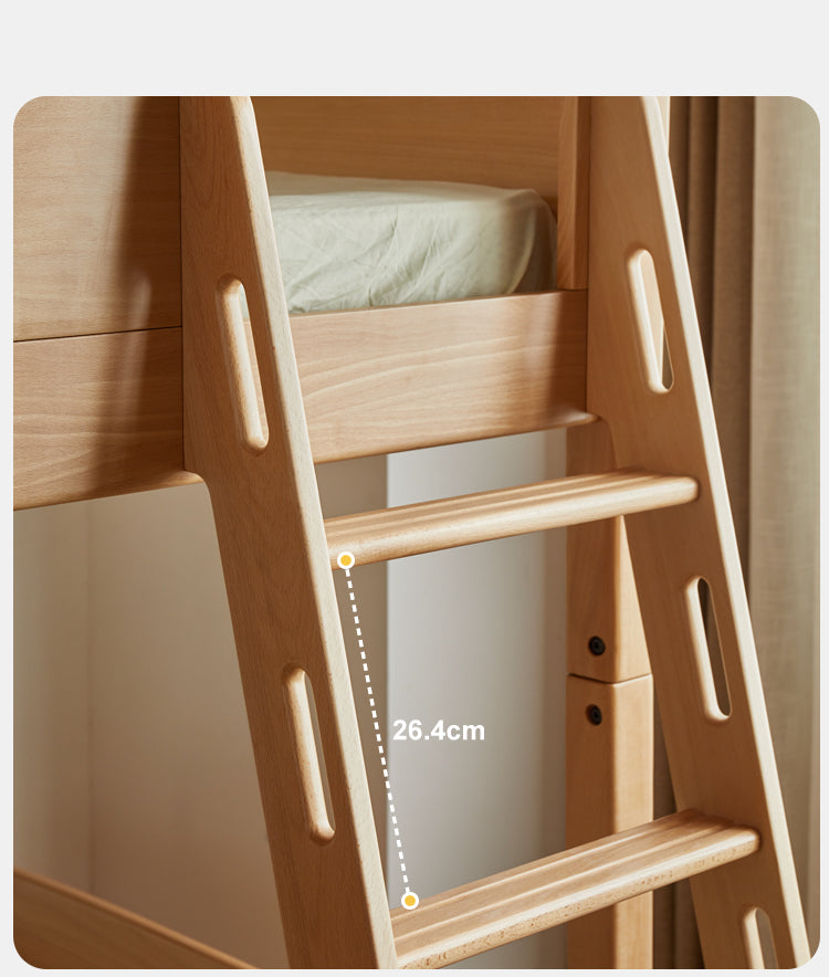 Beech solid wood children's Bunk Bed cartoon car Bed.