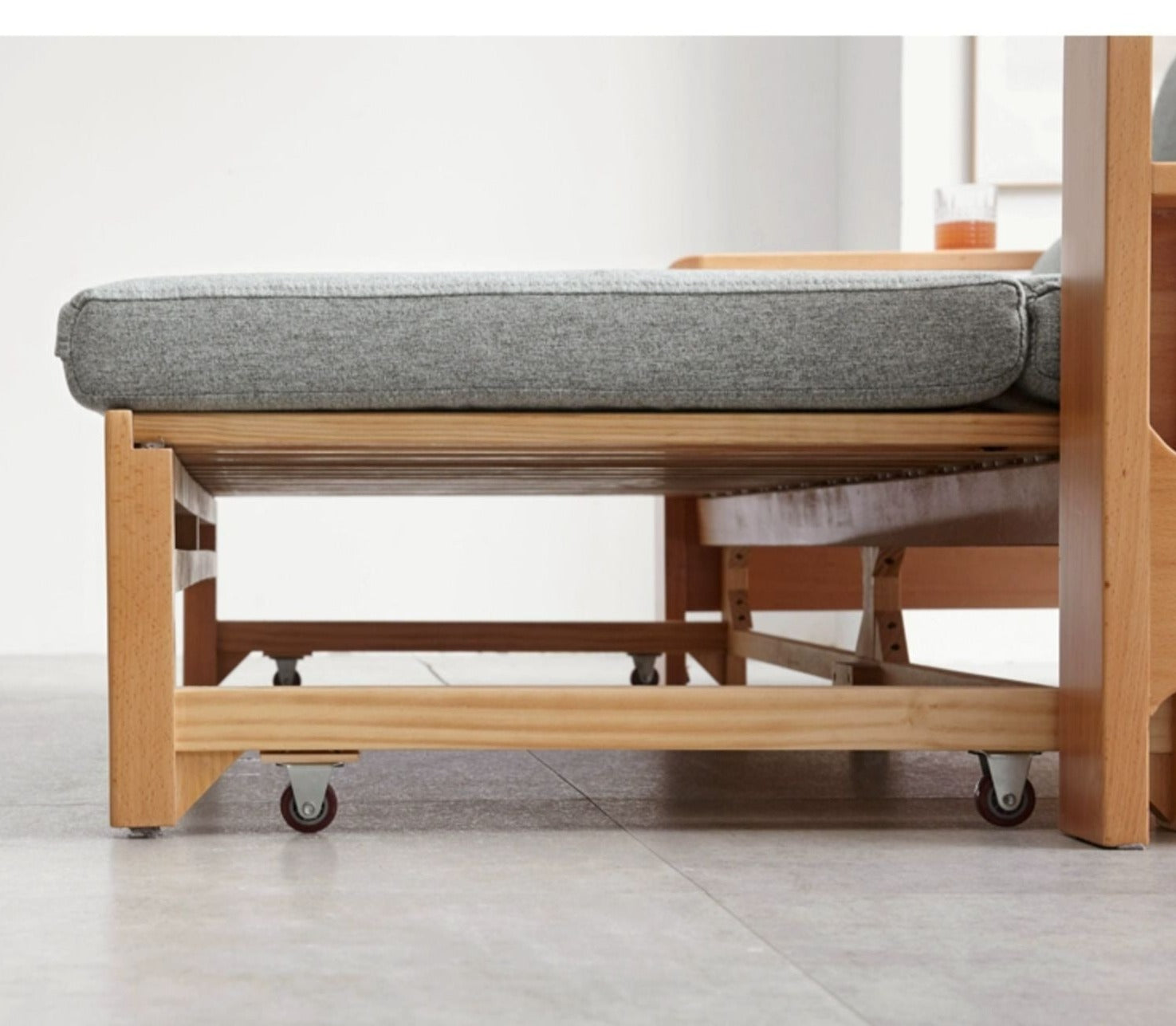 Oak, Beech solid wood Sleeper sofa-