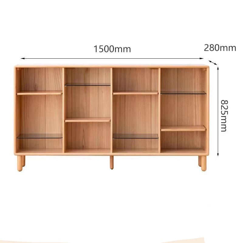 Beech solid wood bookshelf -