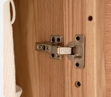 Oak solid wood wardrobe free combination high doors