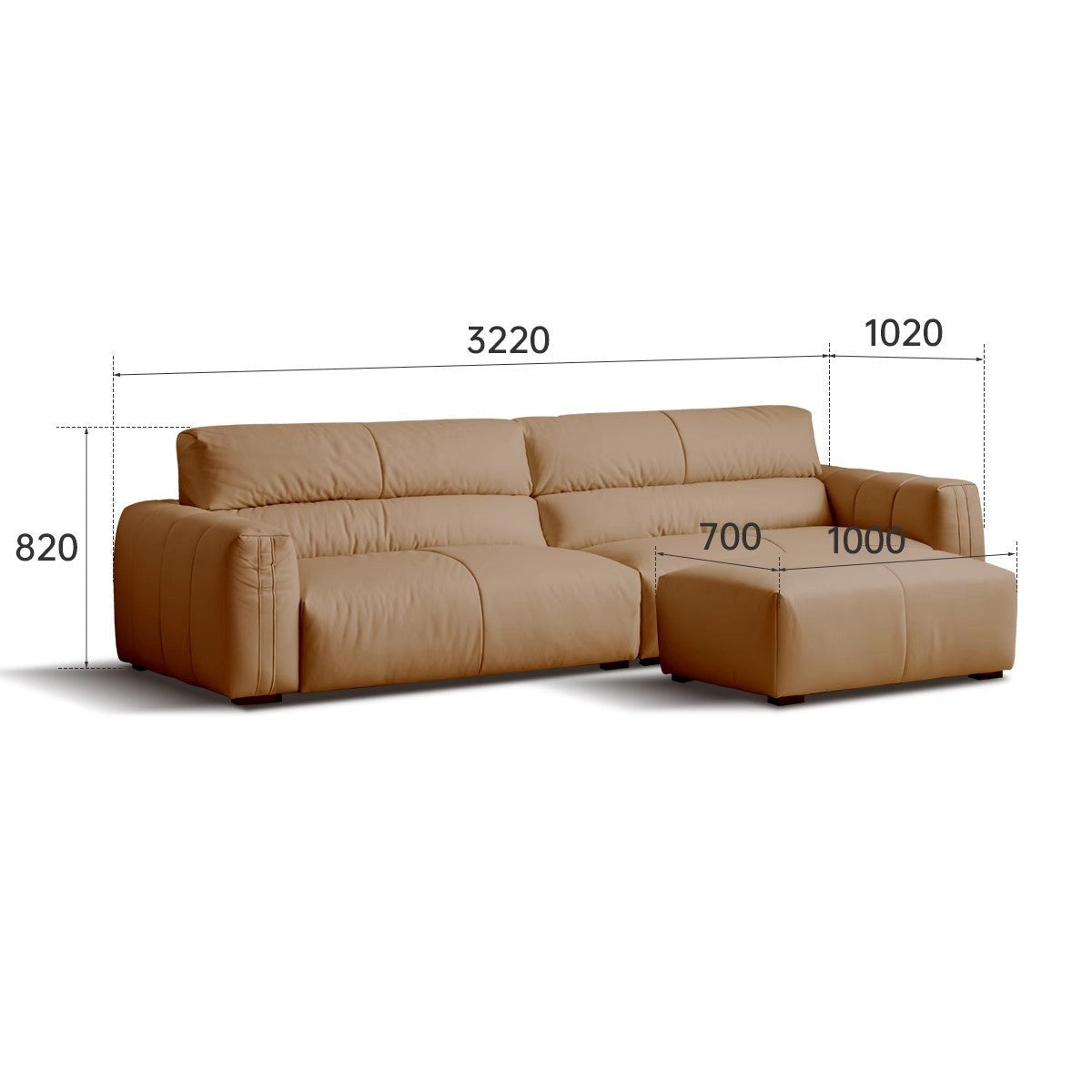 Technology cloth sofa cream style+