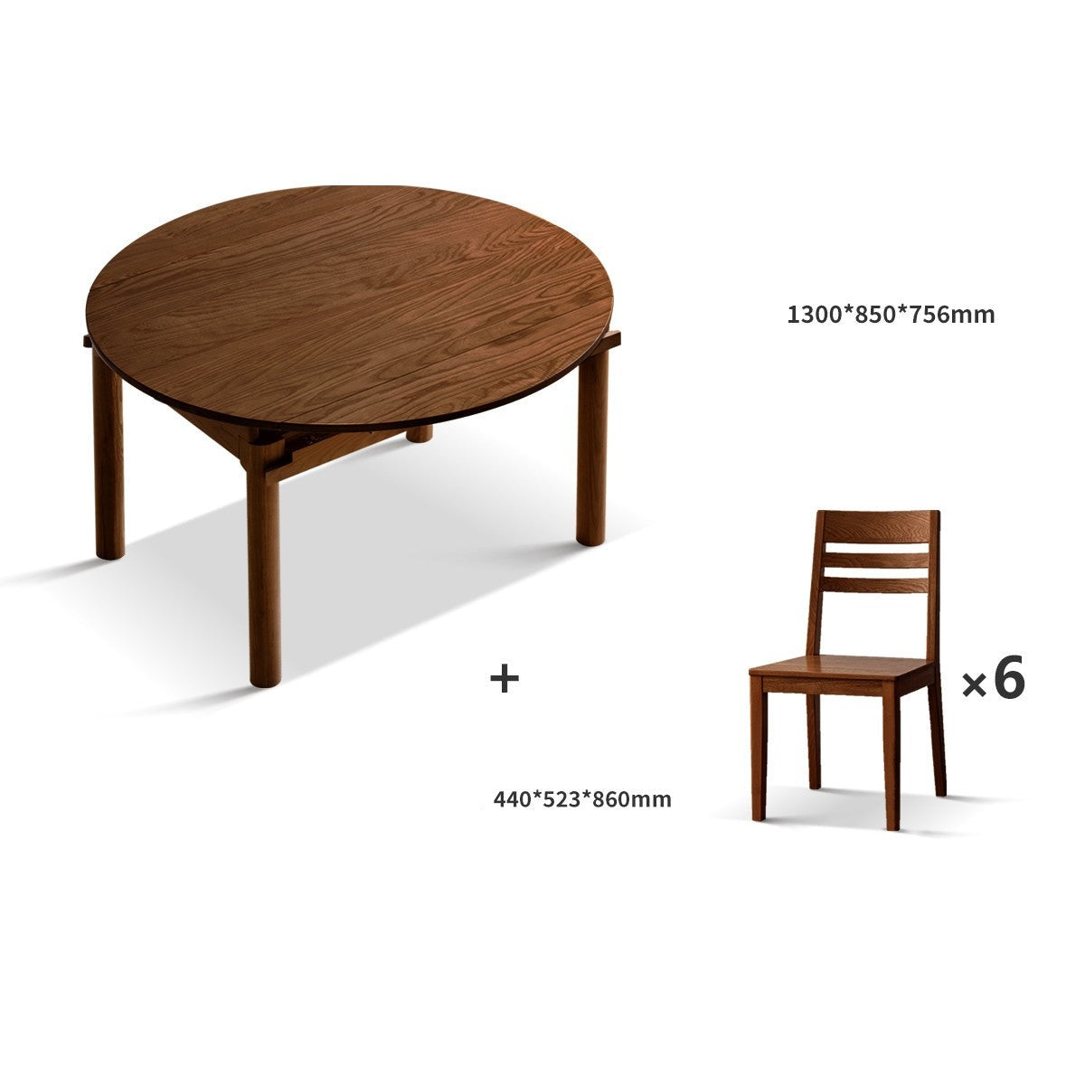 Round cherry online dining table