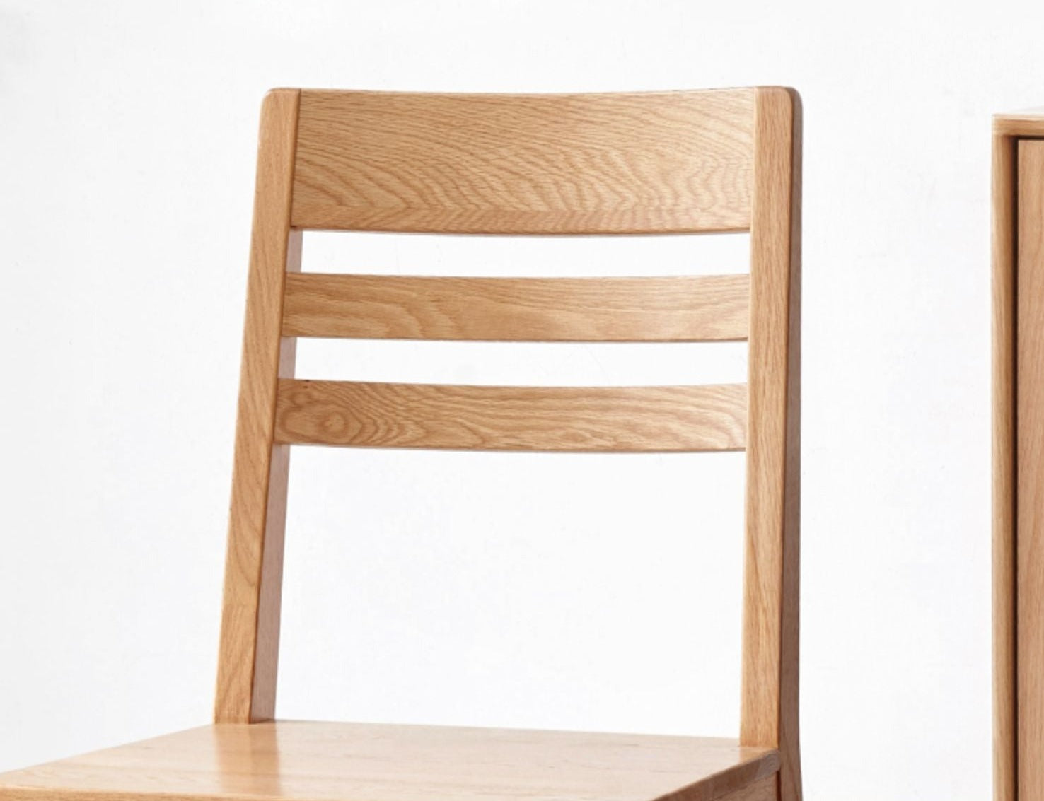 2 pcs set -Oak solid wood dining back chair-