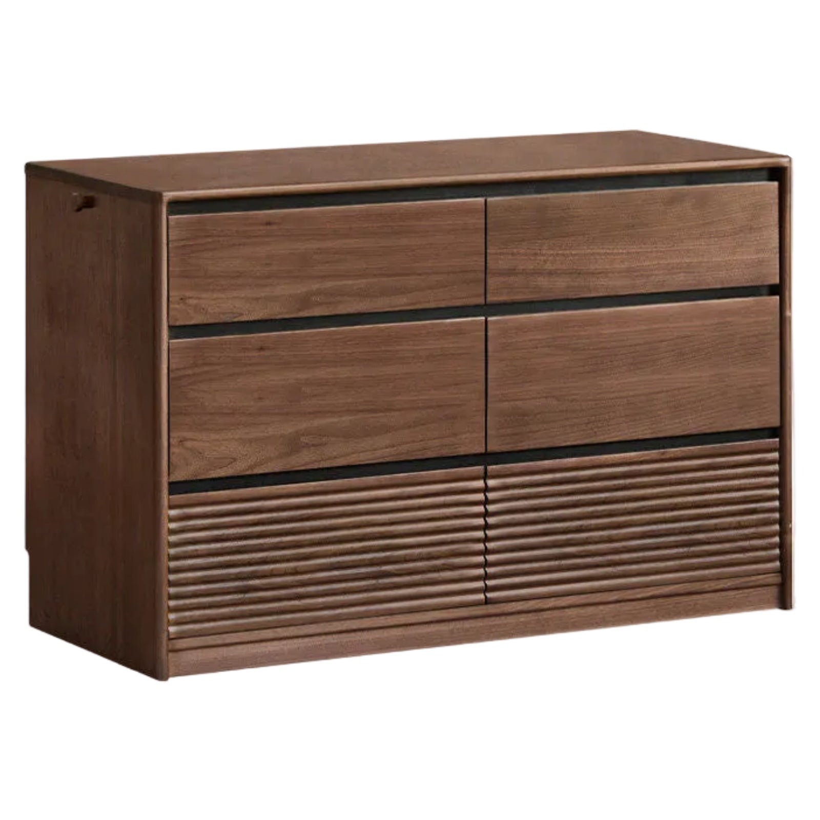 Black Walnut Solid Wood Italian Light Luxury Drawer