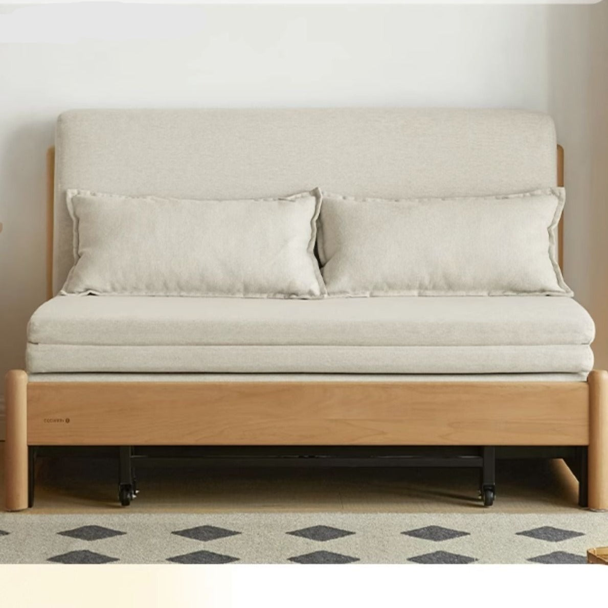 Beech, Birch solid wood sofa bed, Sleeper sofa+
