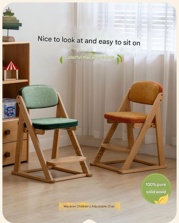 Beech Solid Wood Children's Study Chair