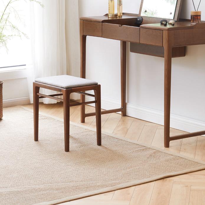 Black walnut solid wood makeup stool