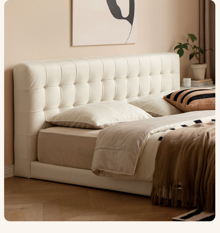 Organic Leather Art floor Bed "
