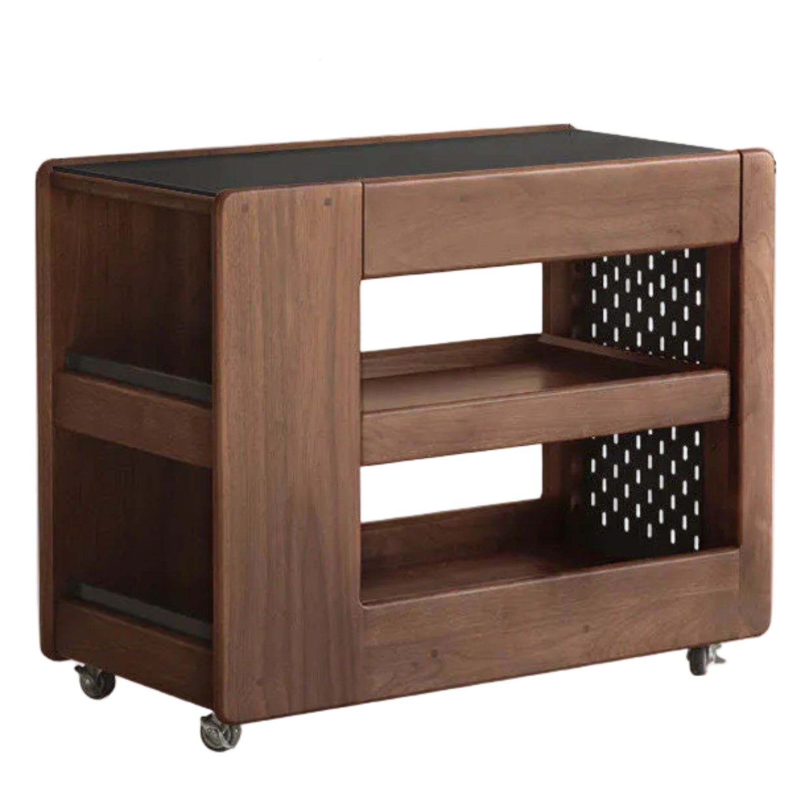 Black Walnut, Oak Solid Wood Luxury Corner Side Table