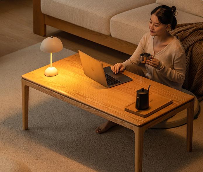 Oak Solid Wood Combination Coffee Table ,