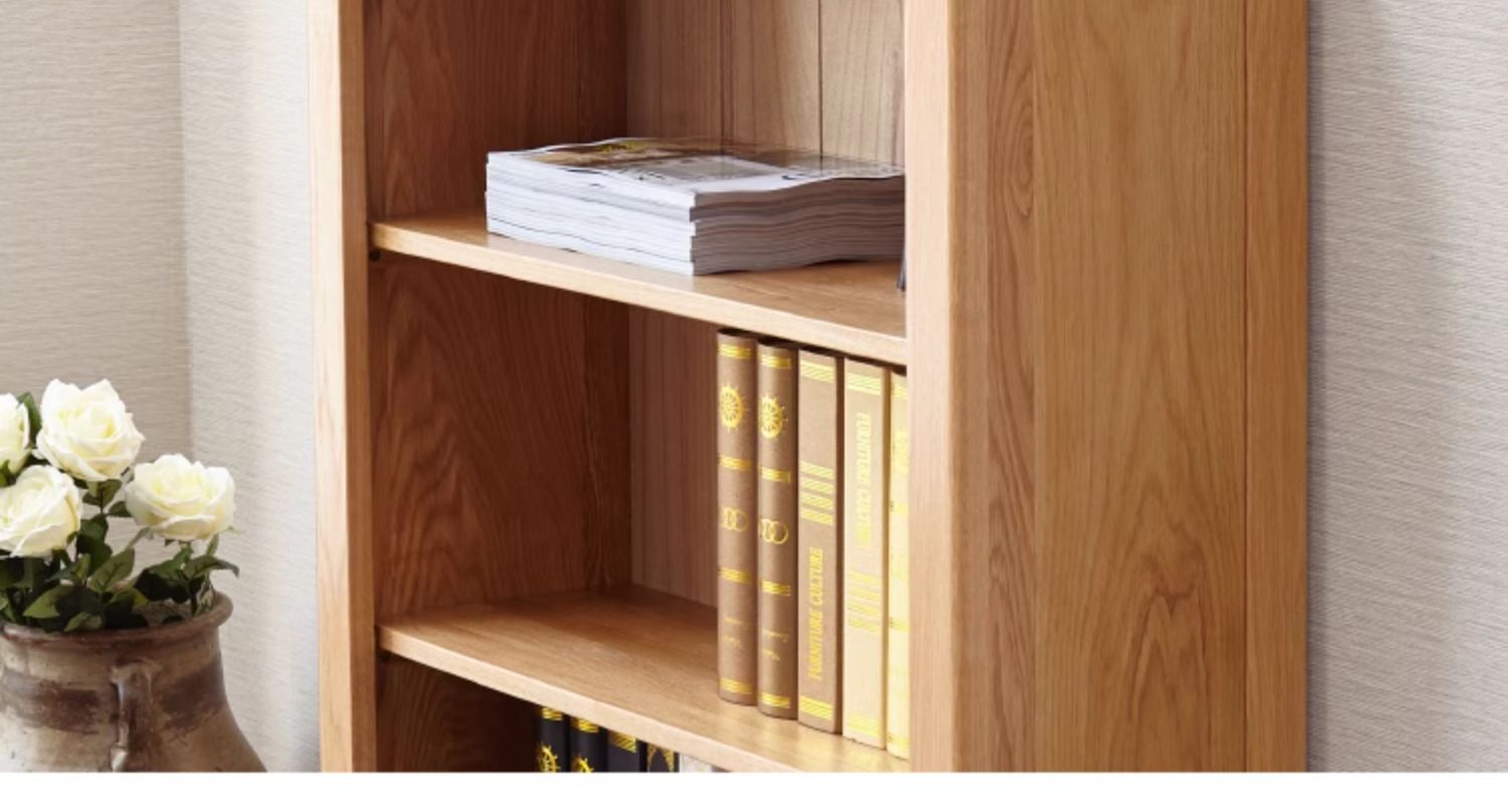 Oak solid wood Nordic simple small bookshelf