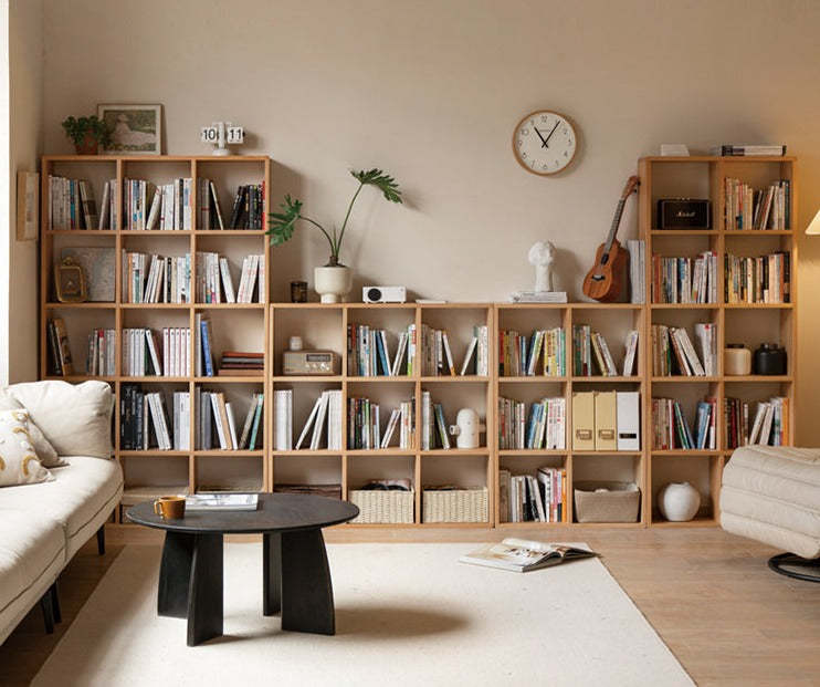 Beech , Oak solid wood bookshelf bookcase free combination"