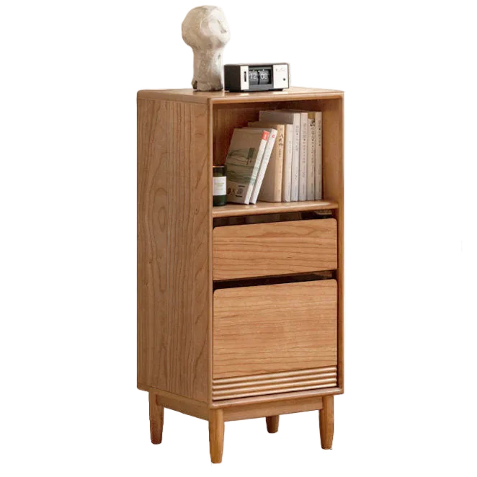 Black Walnut, Oak, Solid Longan Hardwood , Cherry Solid Wood Modern Side Cabinet