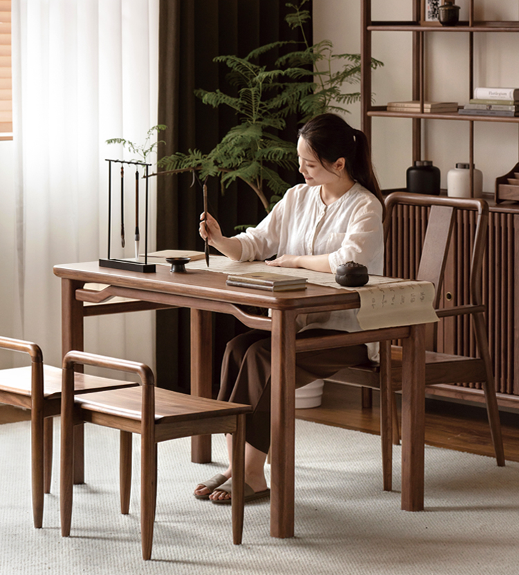 Black walnut, Ash rectangular tea table