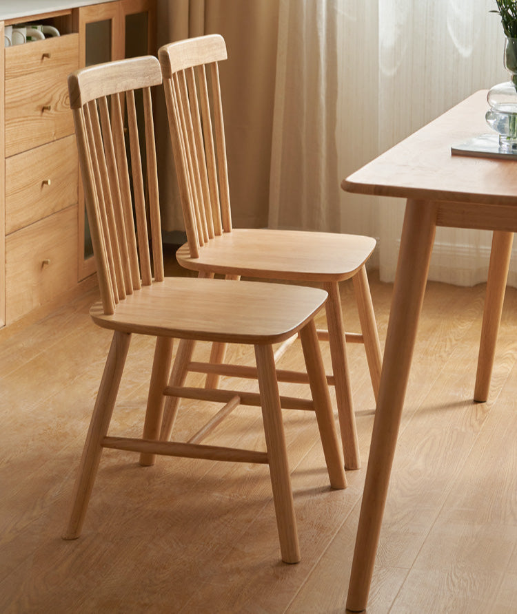 Set 4 pcs Solid RubberWood Modern Dining Chair