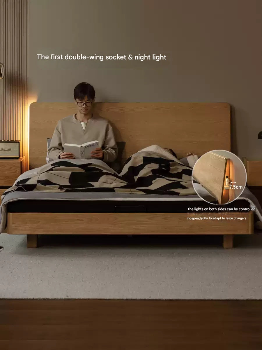 Ash Solid Wood Multi functional Suspended Bed