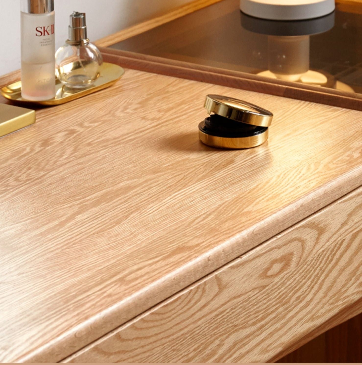 Nordic dressing table Oak solid wood"