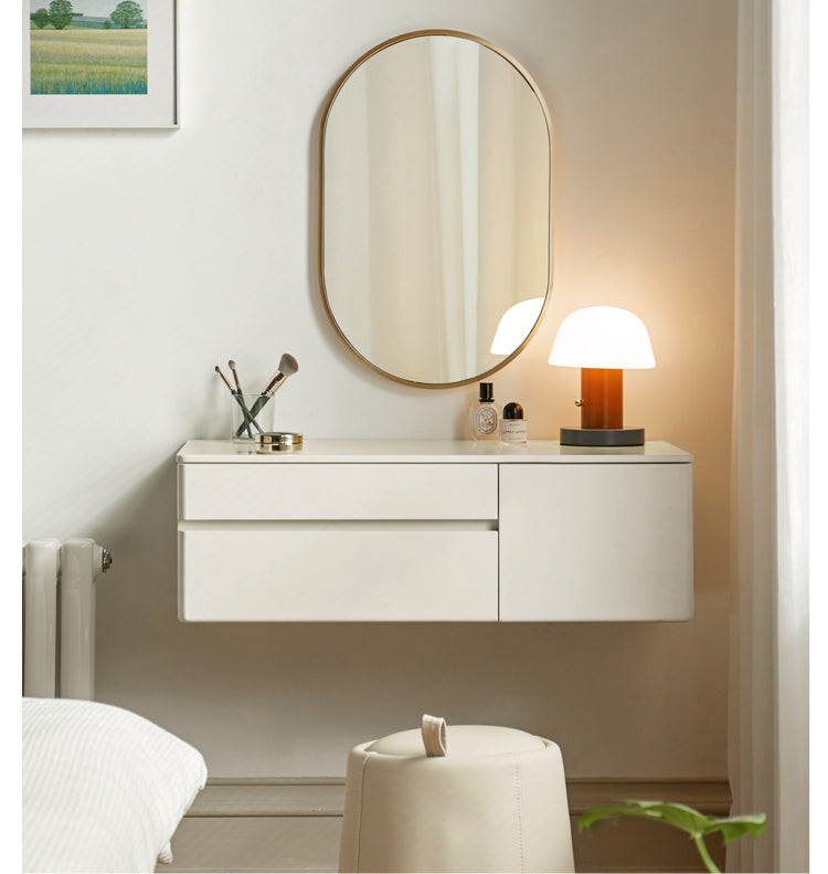 Poplar solid wood dressing table cream style wall-mounted "