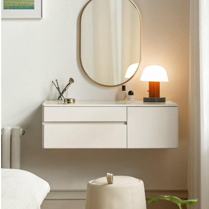 Poplar solid wood dressing table cream style wall-mounted "