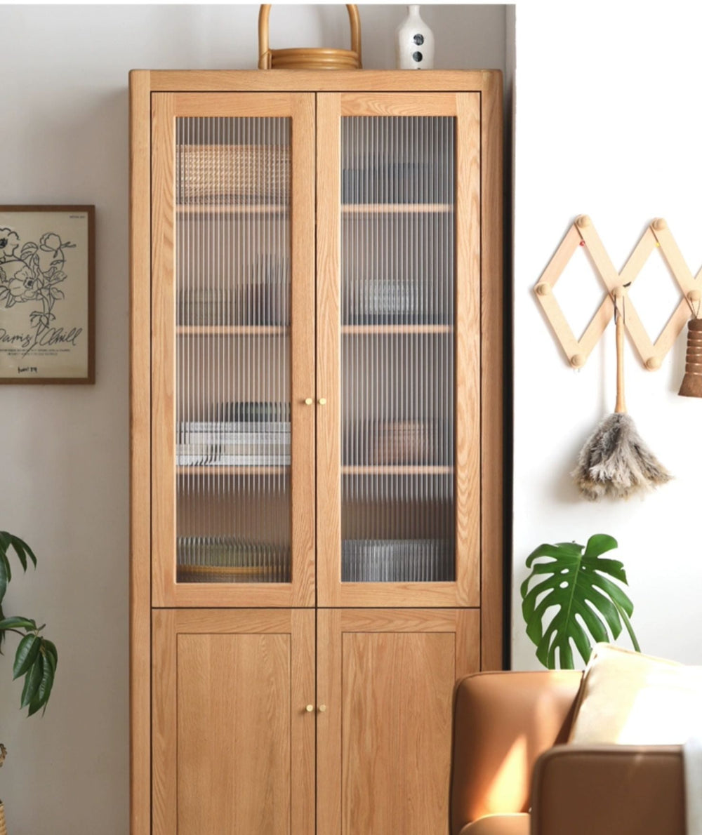 Combination bookcase Oak colid wood