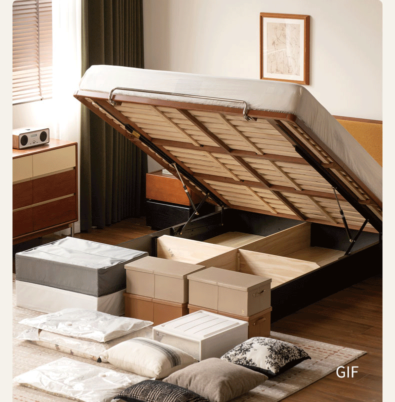 Poplar Solid Wood Soft Suspended Box Bed