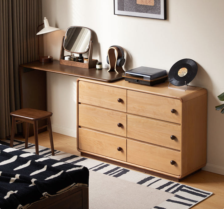 Beech Solid Wood Antique Style Vanity Table