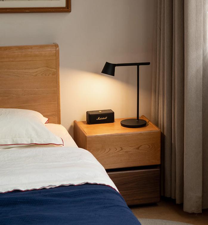 Black walnut, Oak solid wood bedside table,