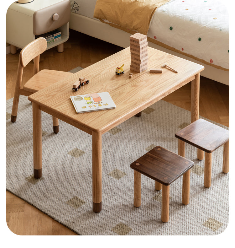 Oak solid wood handmade children's study table "