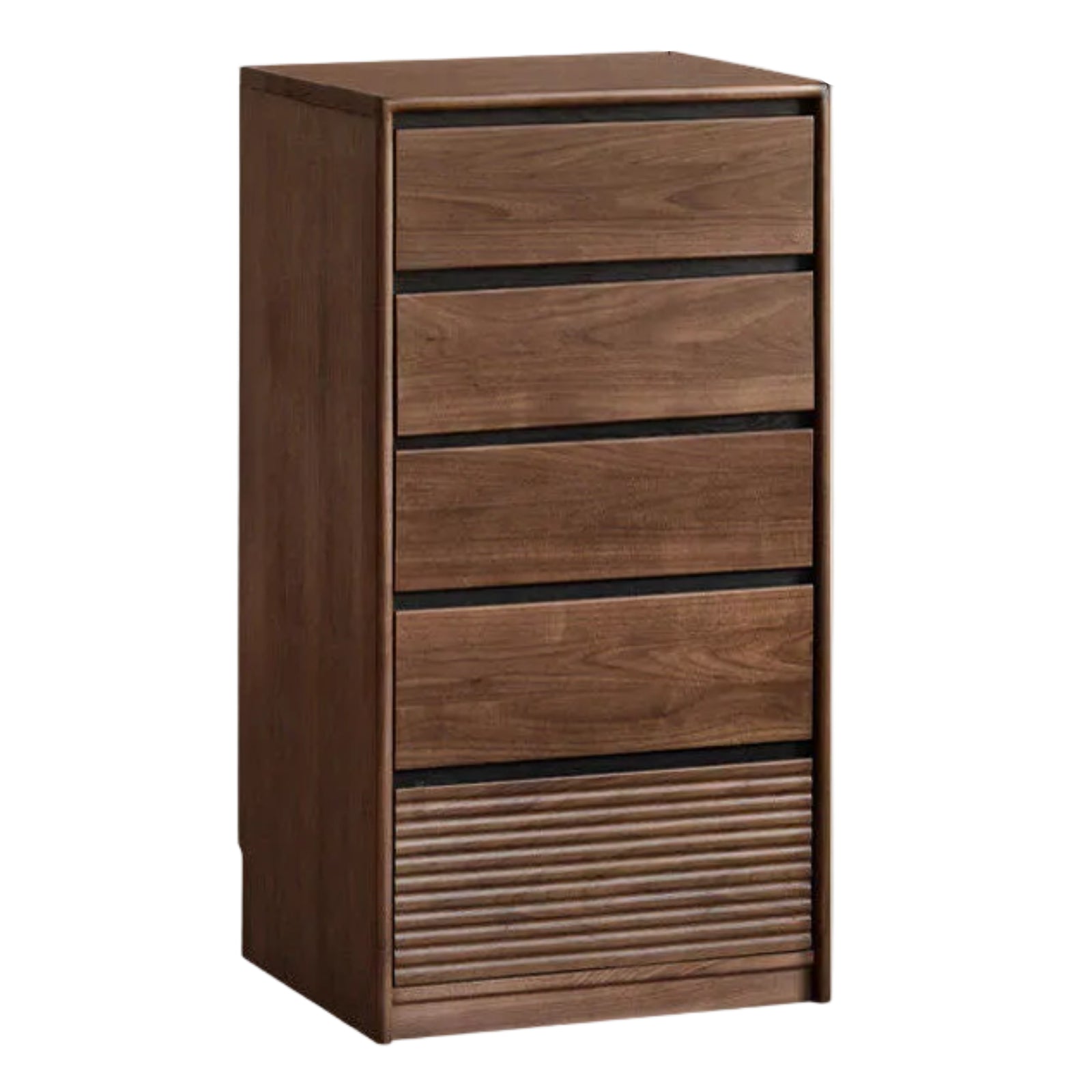 Black Walnut Solid Wood Italian Light Luxury Drawer